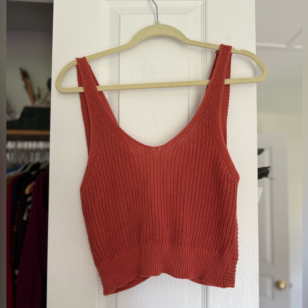 Lulu's Rust Knit Tank Top